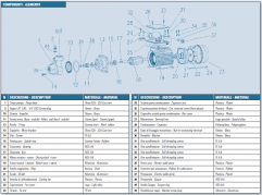 Peripheral electric pumps with radial impeller | IT-P2 parts