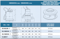 Submersible electropumps AISI 304 IT-FLX-100/50-T dimensions